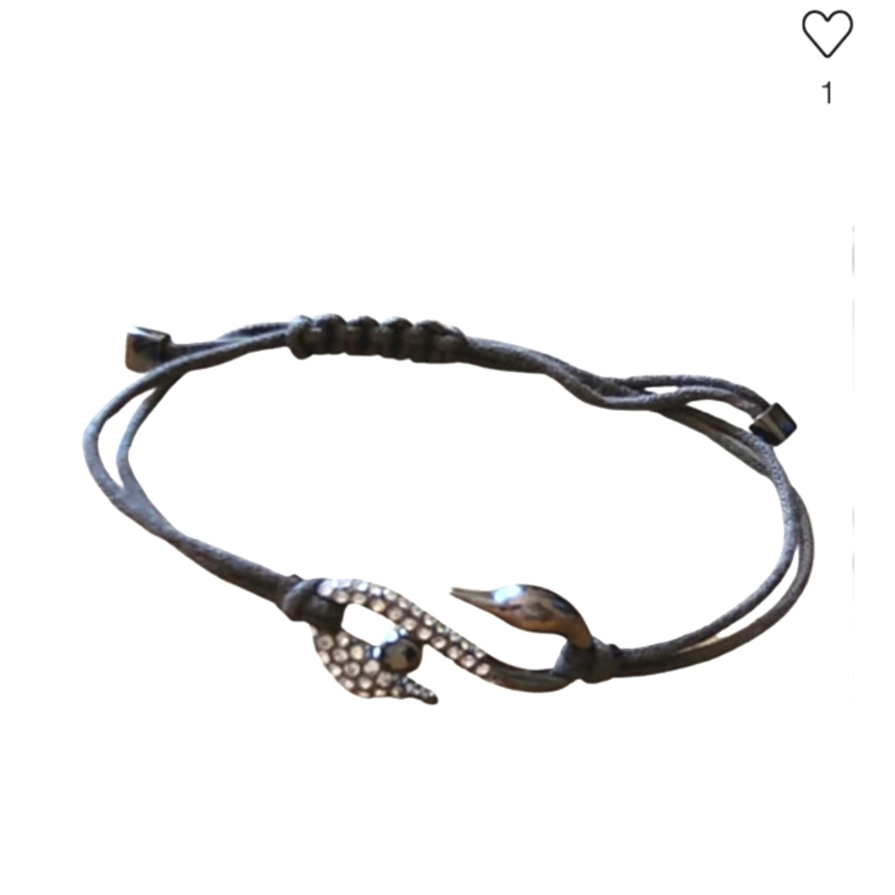 🦋 Retired Black Swan  Swarovski Power Collection Hook Bracelet.